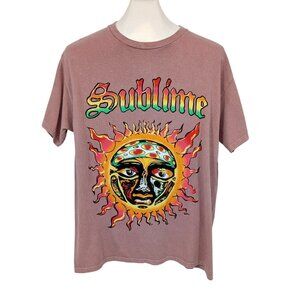Sun Graphic T Shirt Size M Rock Band Skater Grunge Streetwear Y2K Unisex Casual